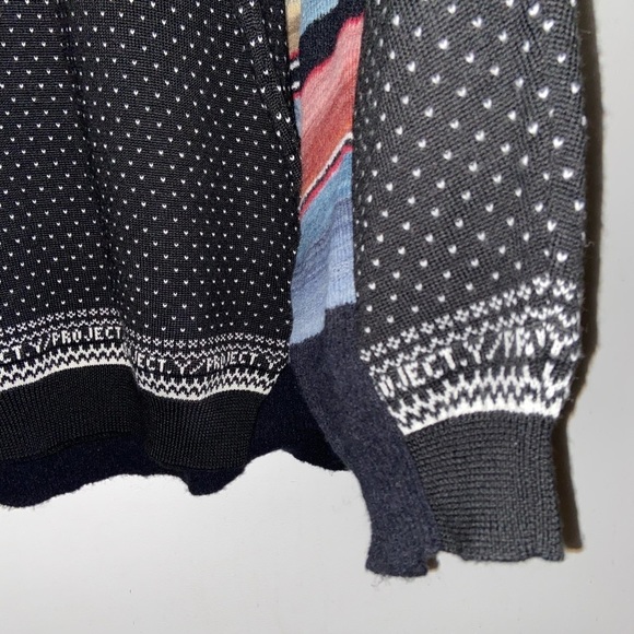 Y/Project Double Wool Striped Crew Neck Pullover Sweater Men’s size Large​​​​​ - Picture 5 of 9